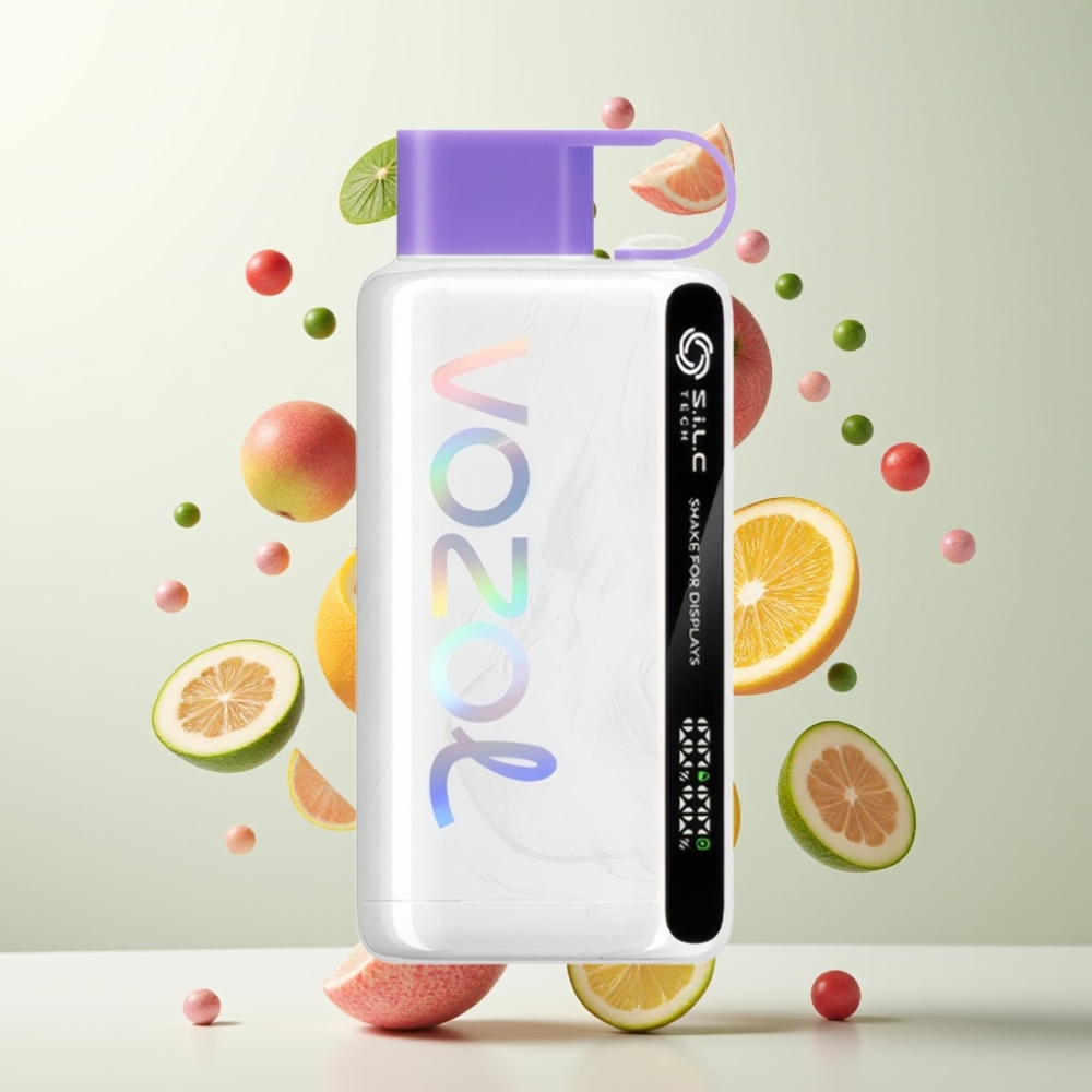 VOZOL STAR 9000/12000 E-Liquide Écologique Recyclé Bonbon Arc-en-Ciel Charge Rapide 30