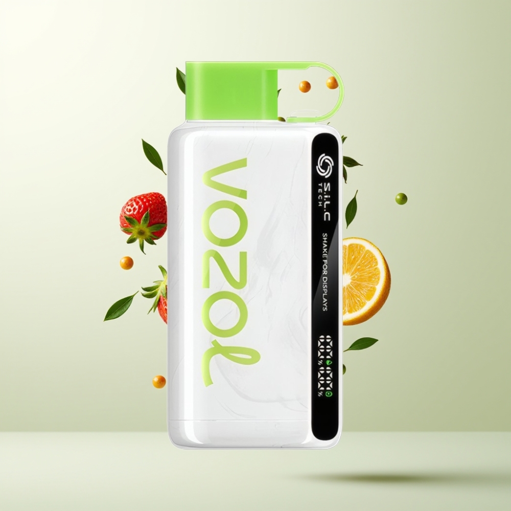 VOZOL STAR 9000/12000 Puffs Fraise Kiwi Charge Rapide 30 Recyclé SiLC TECH