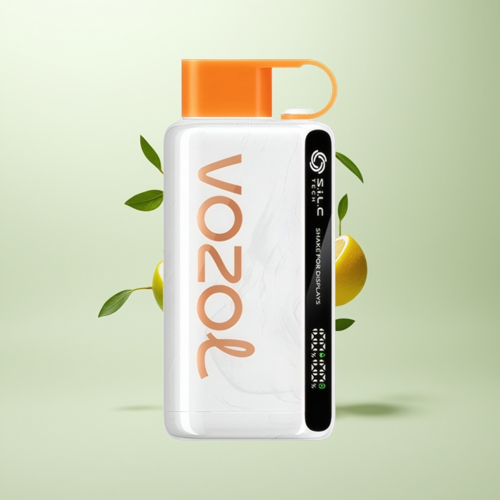 VOZOL STAR 9000/12000 Vape Jetable Citron Vert avec Affichage par Secousse Technologie SiLC et Charge Rapide 30