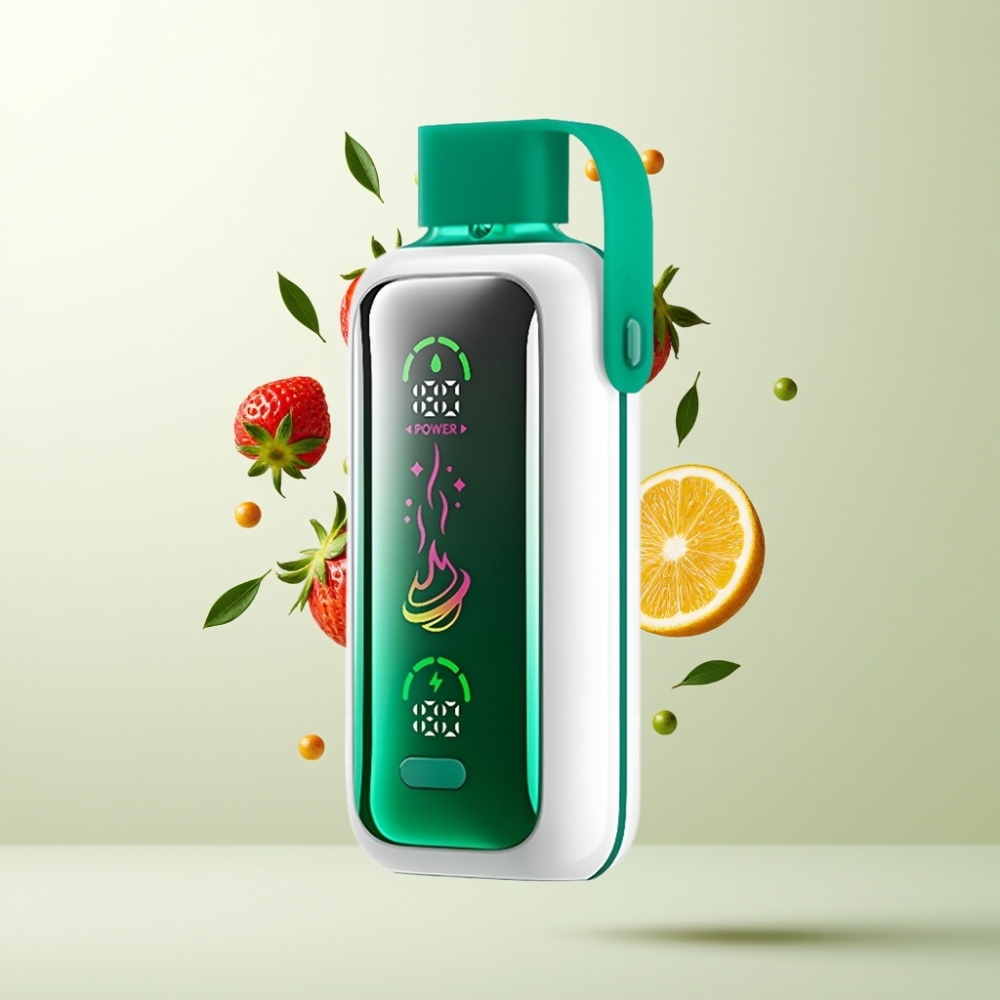 VOZOL Star 20000 Puffs Écran Miroir HD 22 Double Mesh 650mAh Fraise Kiwi