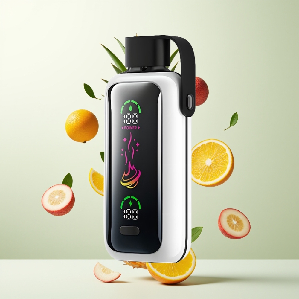 VOZOL Star 20000 Puffs Écran Miroir HD 22 Double Mesh 650mAh Orange Ananas Litchi
