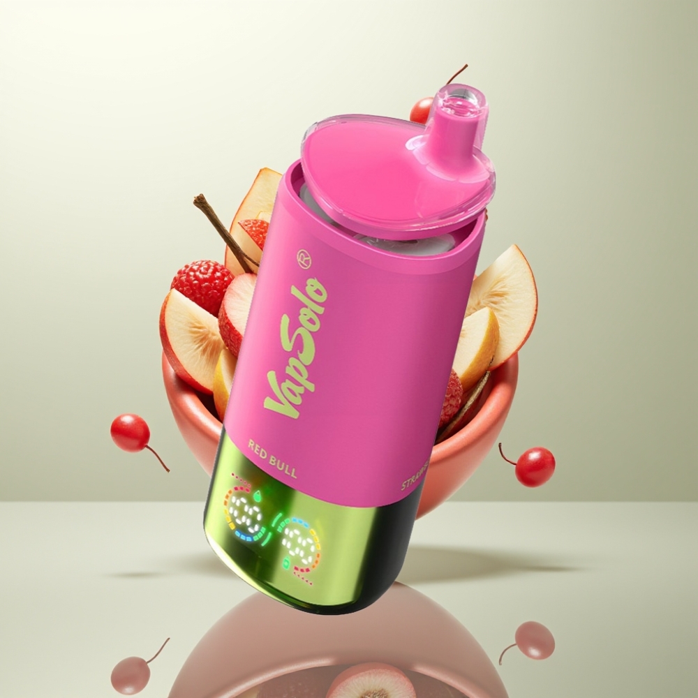 VapSolo Triple 30000 Puffs 40ml 3 Réservoirs Red Bull (Taureau Rouge) Type-C