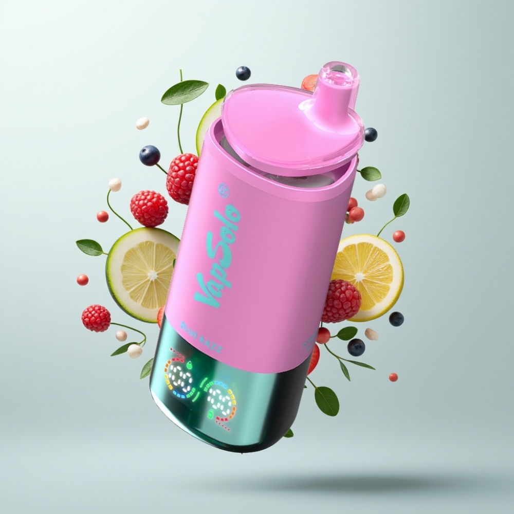 VapSolo Triple 30000 Puffs 40ml 3 Réservoirs Type-C Myrtille-Bleue