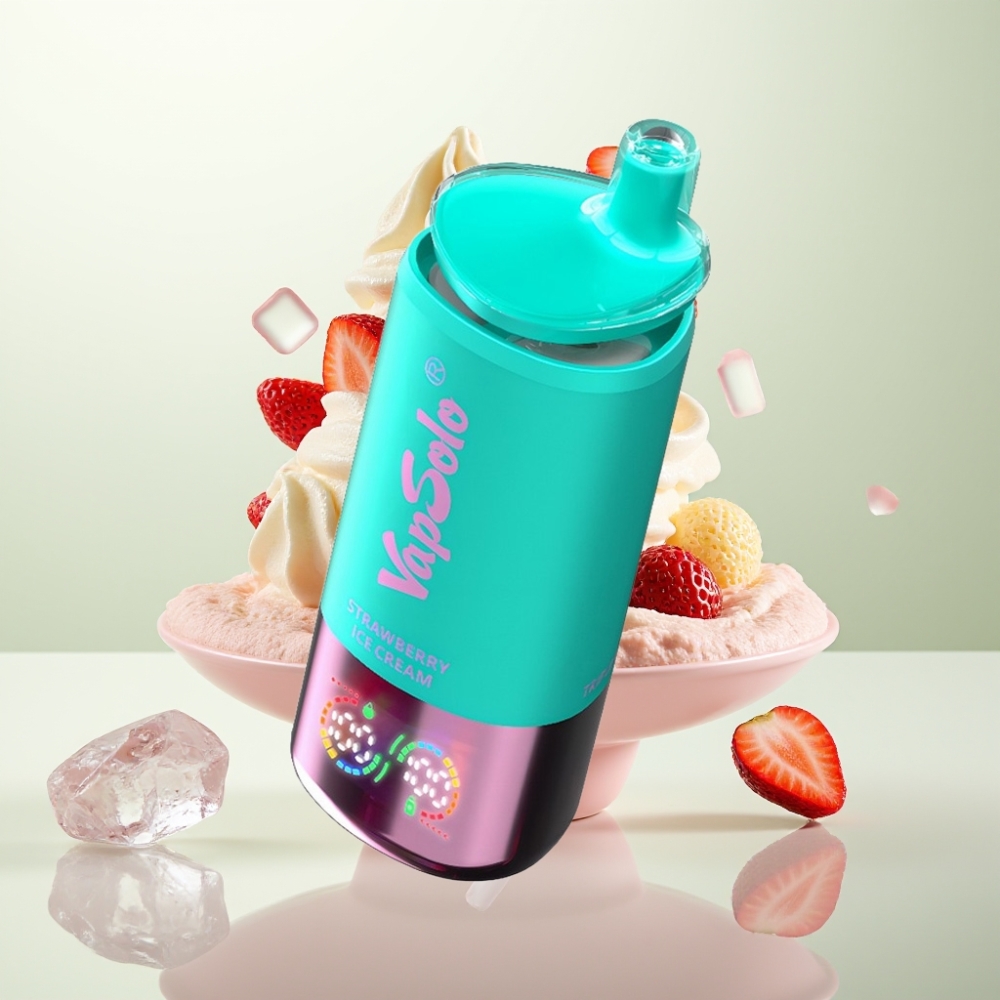 VapSolo Triple 30000 Puffs 40ml Type-C Fraise Glace