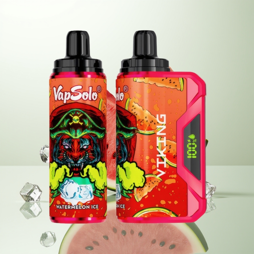 VapSolo VIKING 12000 Puffs 22ml Pastèque Glacée Type-C