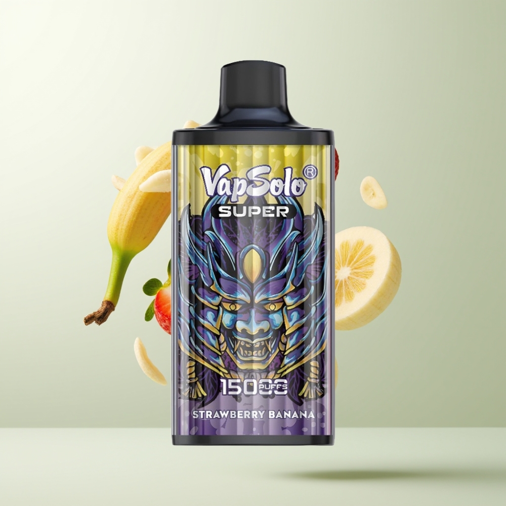 Vapsolo Super 15000 Puffs 40ml 850mah Type-C Fraise Banane