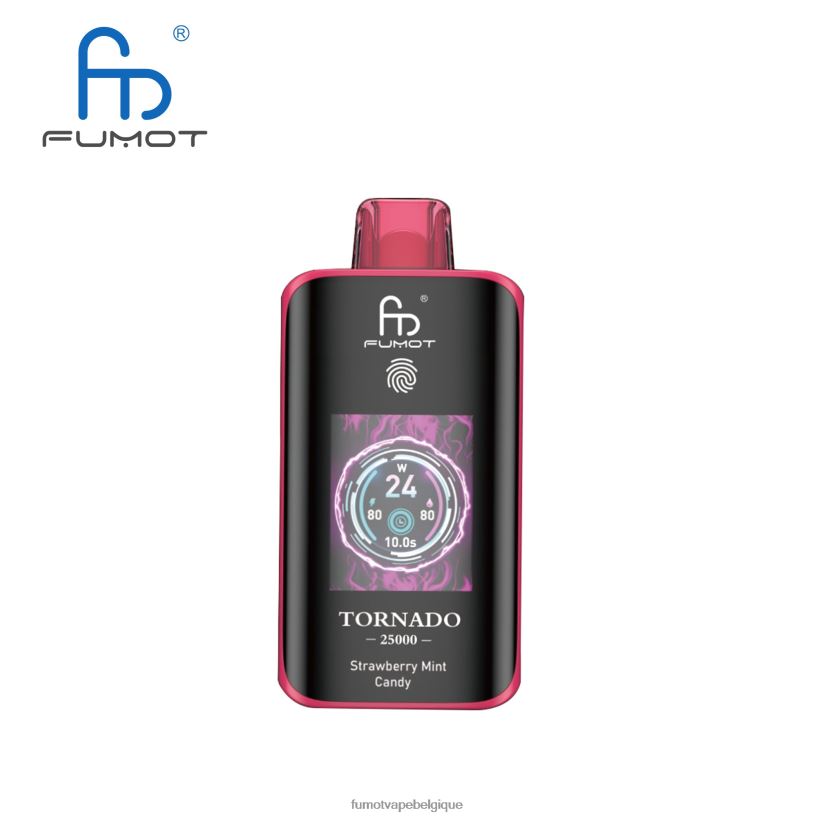 Fumot Disposable Vape - Fumot Tornado 25000 vapes jetables bonbons à la menthe et aux fraises XL0RP15