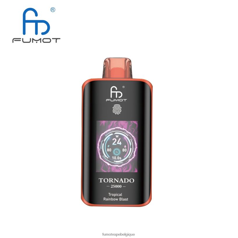 Fumot Puff - Fumot Tornado 25000 vapes jetables explosion d'arc-en-ciel tropical XL0RP13