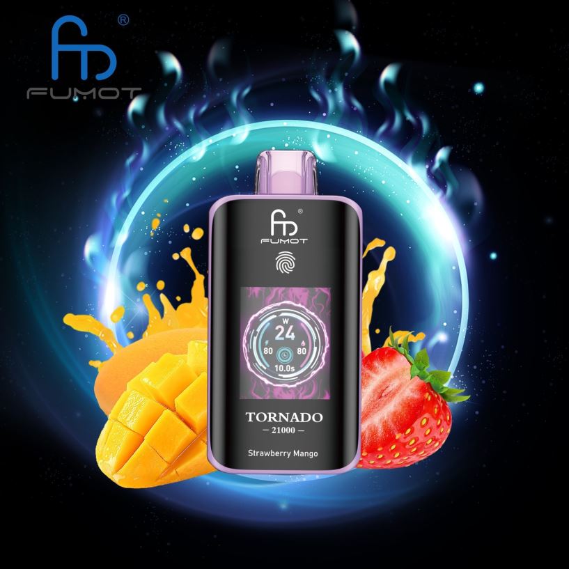 Fumot Vape Belgique - Fumot Tornado 25000 vapes jetables mangue fraise XL0RP11