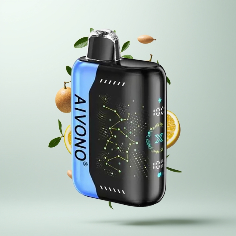 Aivono AIM BOOM 25000 Puffs 28ml 650mAh 1.2Ω Type-C 90g Saveur Blue Rancher