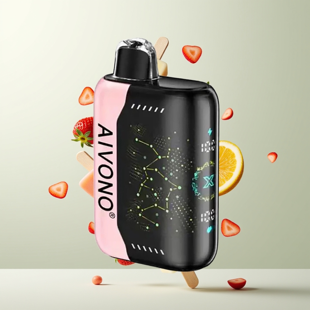 Aivono AIM BOOM 25000 Puffs 28ml 650mAh 1.2Ω Type-C Fraise B Pop