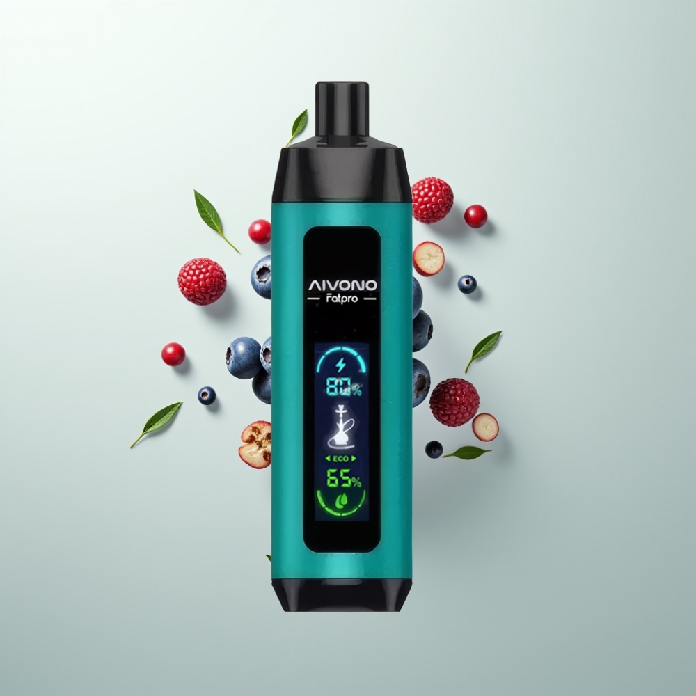 Aivono AIM FATPRO 22000 Puffs 28ml 600mAh 0,6Ω Double Mode Glycérine Végétale Arme à Myrtille