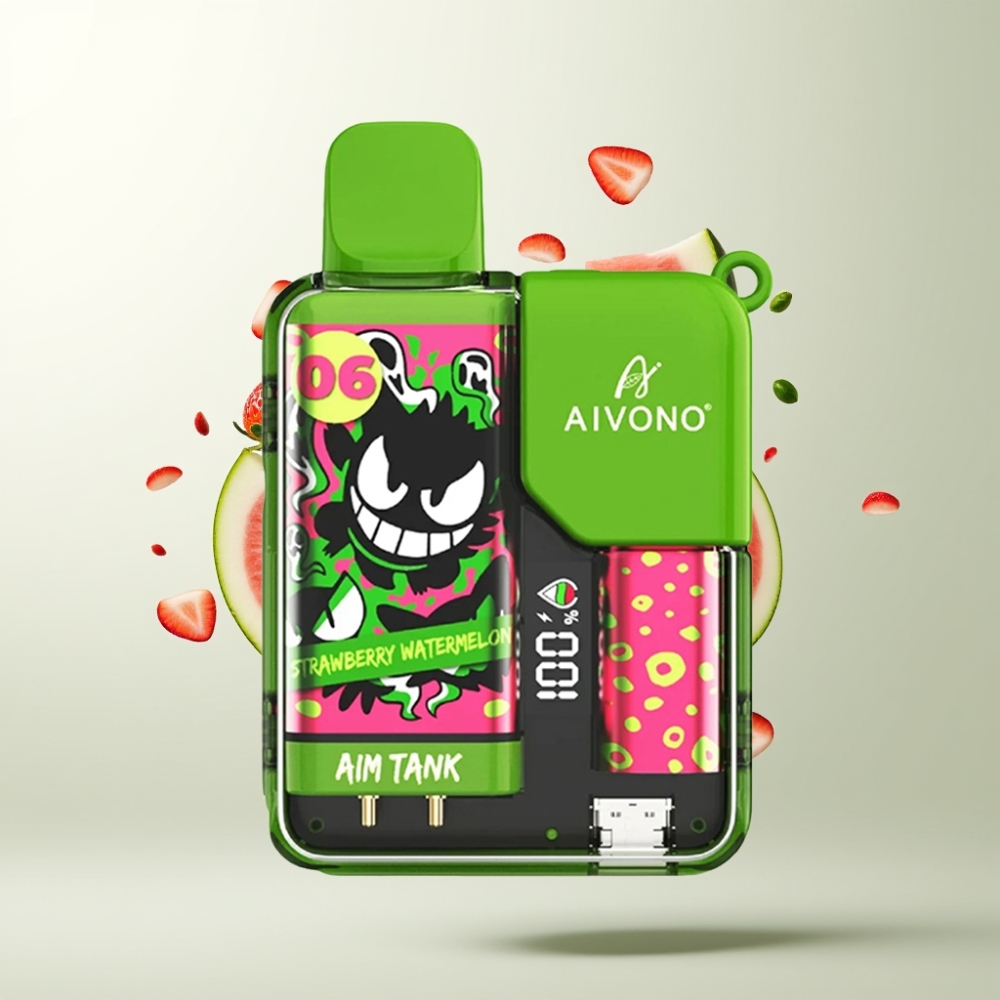 Aivono AIM-TANK 9500 Puffs 18ml 650mAh 1.2ohm Fraise Pastèque