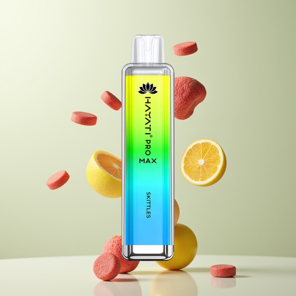 Hayati Pro Max 4000 Puffs Rechargeable LED Crystal 2%/5% Nicotine Skittles (Arlequin)