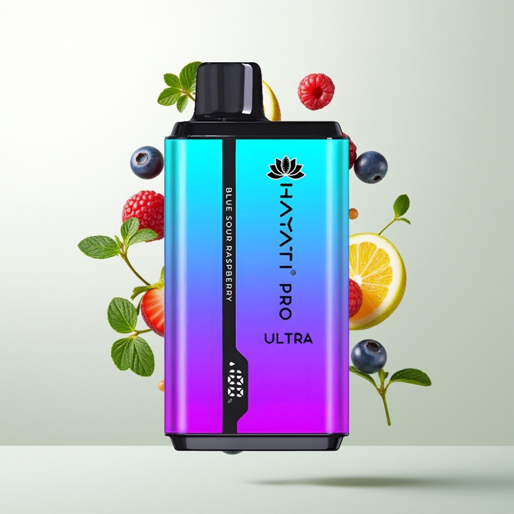 Hayati Pro Ultra 15000 Puffs 850mAh 24ml 2% Myrtille-Fraise Menthol Bleuet Framboise Menthol