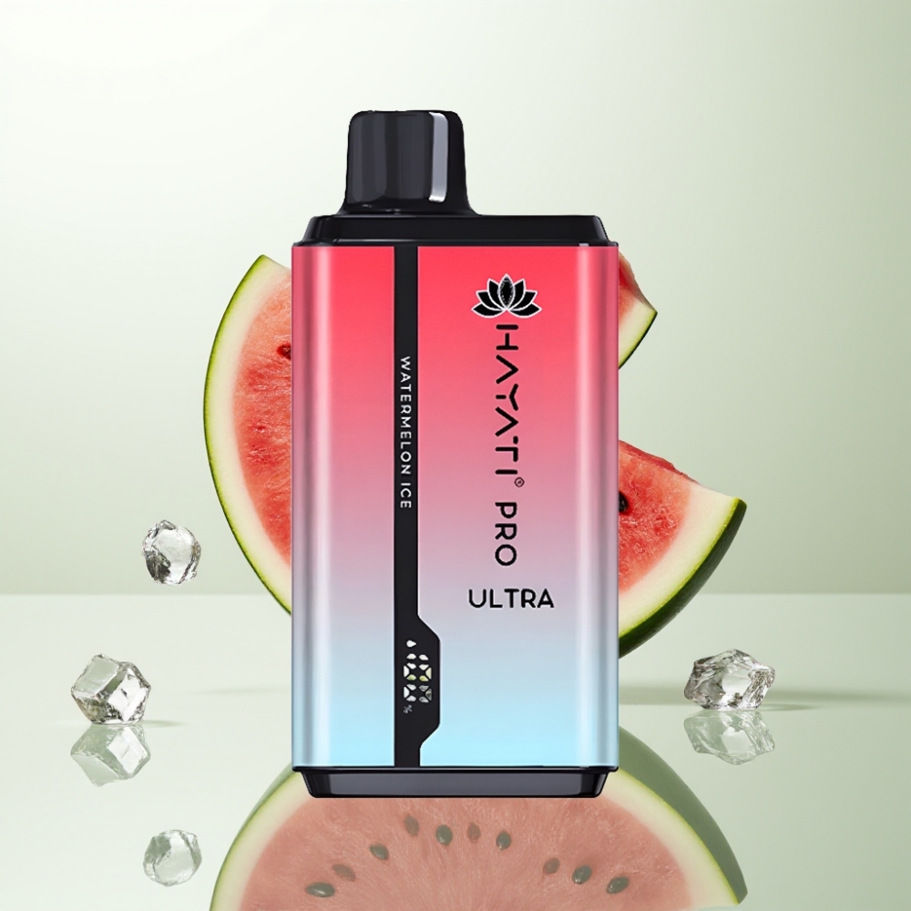 Hayati Pro Ultra 15000 Puffs 850mAh 2×12ml 2% Pastèque Glacée