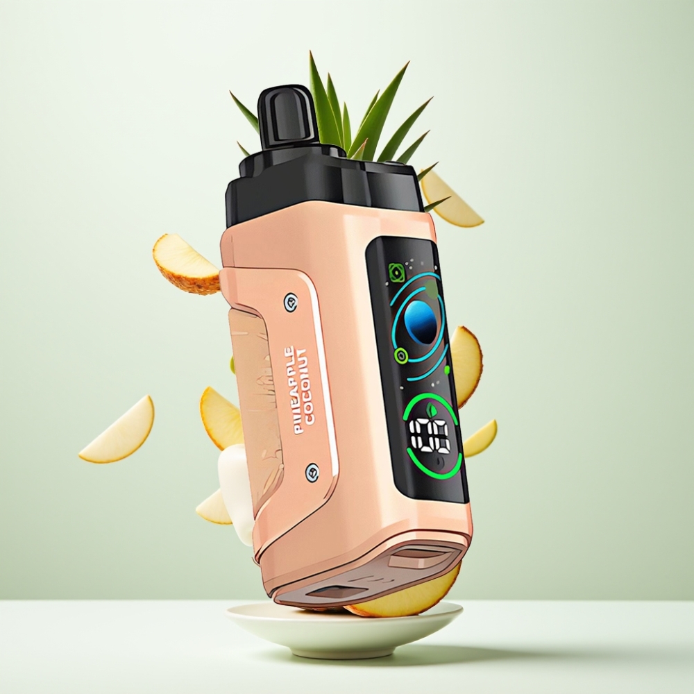 Razz Bar 45000 Puffs Ananas Noix de Coco Bobine Mesh 1.0 Ohm Airflow Réglable