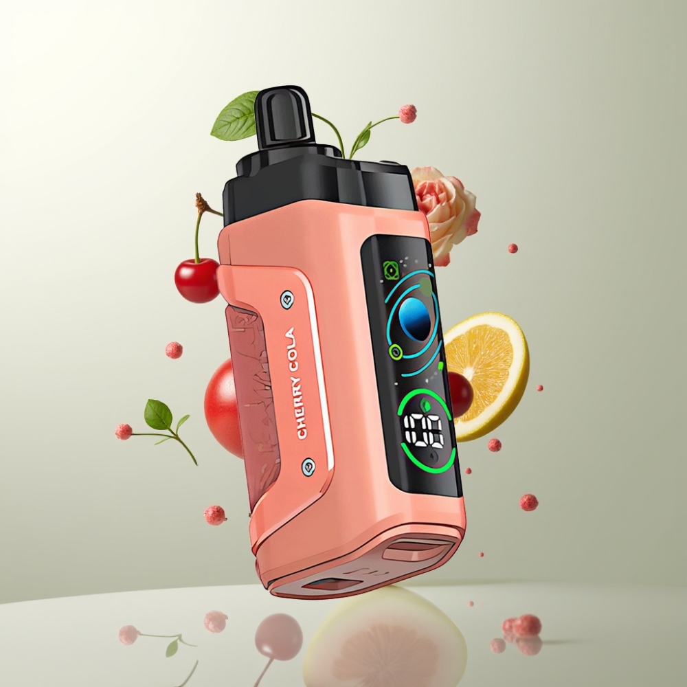 Razz Bar 45000 Puffs Bobine Mesh 1.0 Ohm Flux d'Air Réglable Cerise Cola