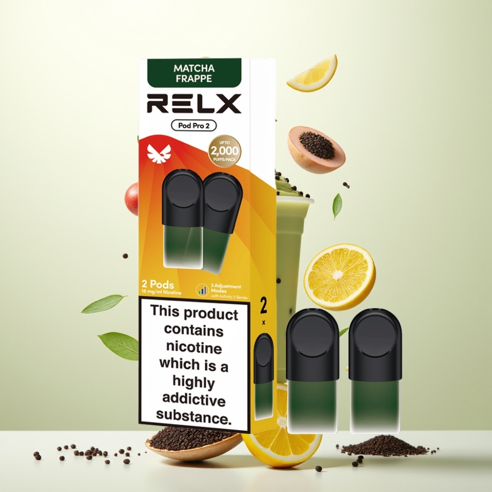 RELX Pod Pro 2 600 Puffs 1.9ml Thé-Matcha Frappé