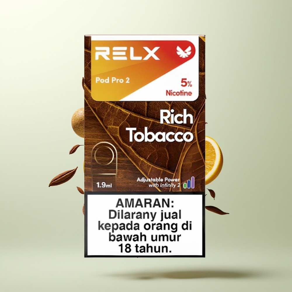 RELX Pod Pro 2 600 Puffs 5% Nicotine 1.9ml Tabac Riche