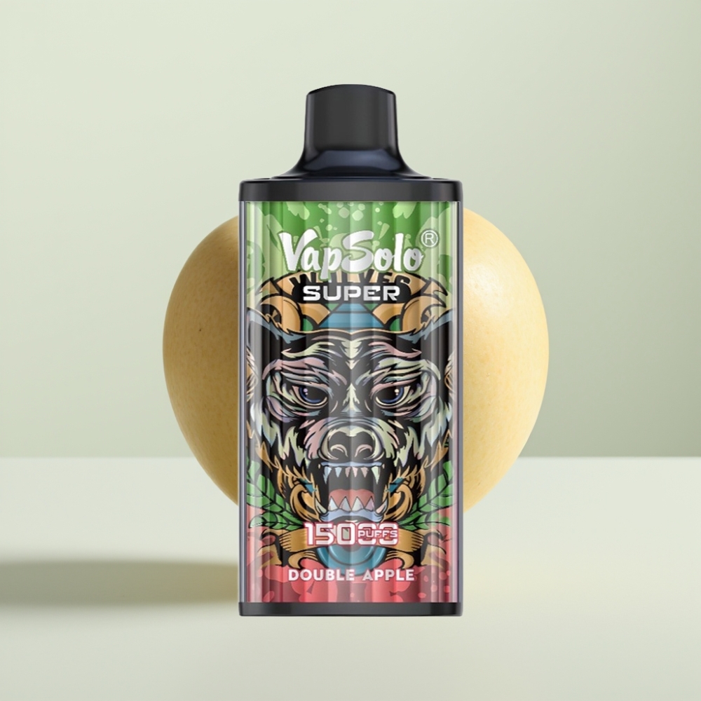 Vapsolo Super 15000 Puffs Double Pomme 40ml 850mah Type-C