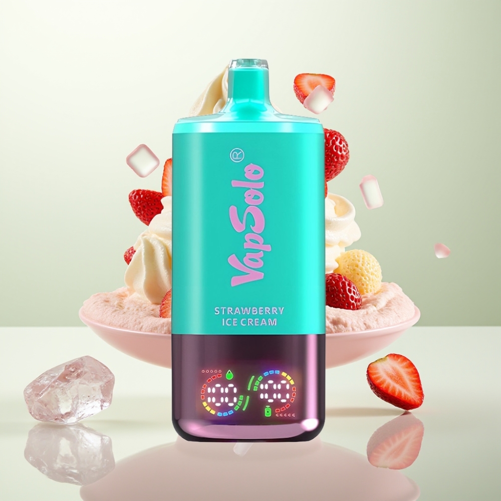 VapSolo Triple 30000 Puffs 40ml Type-C Fraise Glace