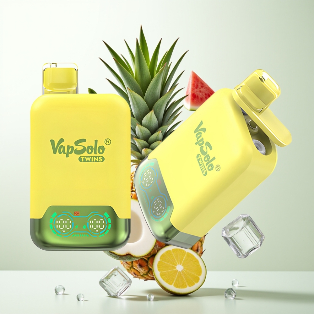 Vapsolo Twins 20000 Puffs 40ml Type-C Ananas Coco & Pastèque Glacée