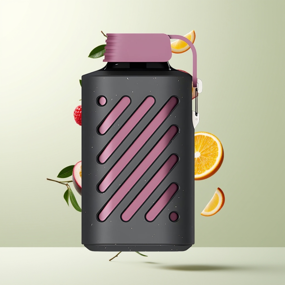 VOZOL GEAR 10000 30 saveurs Multifonctionnel Protection Embout 20ml Fruit de la Passion Framboise Mandarine