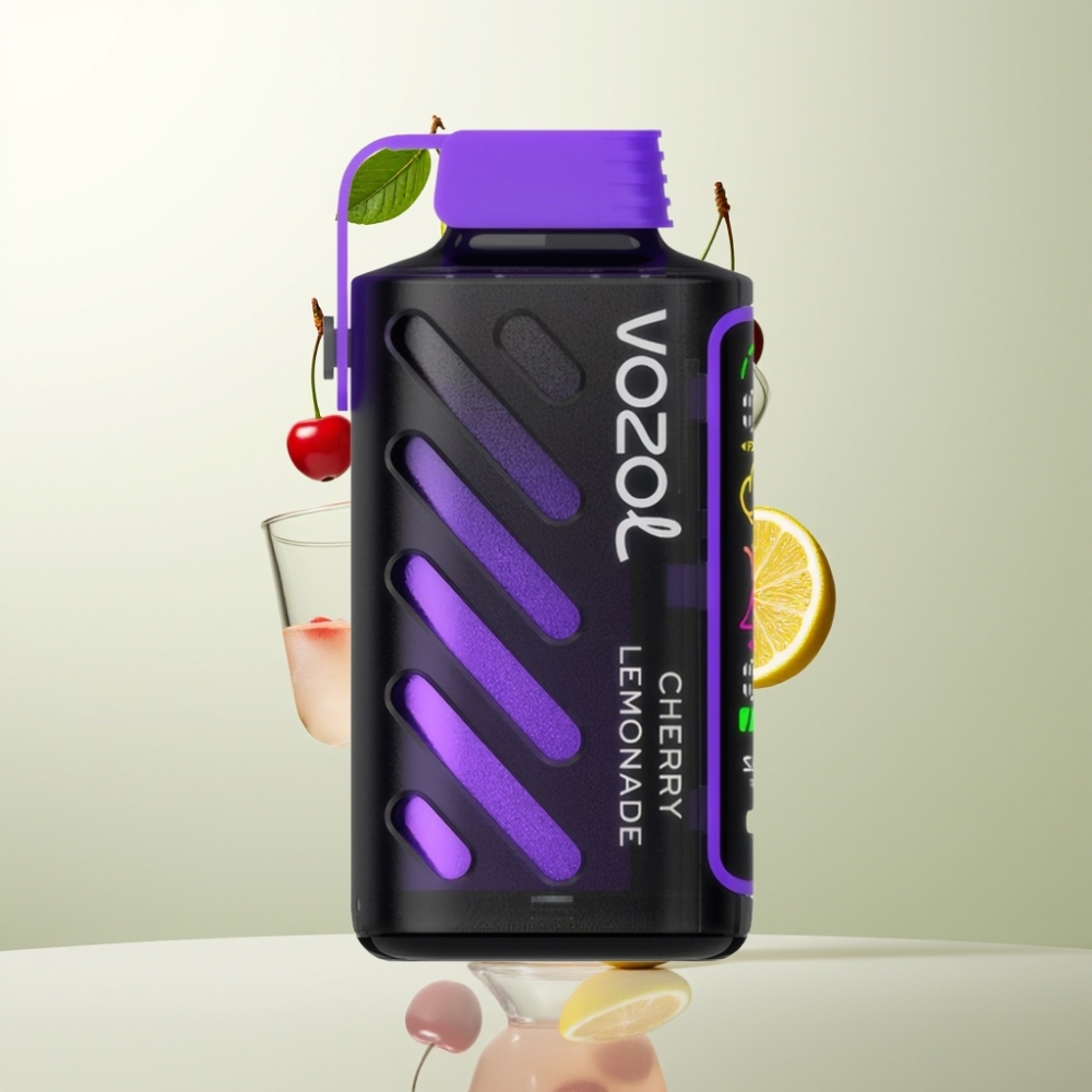 VOZOL Gear Power 20000 Puffs Écran Complet 20mL Cerise Limonade Dual Mesh Coil 5%