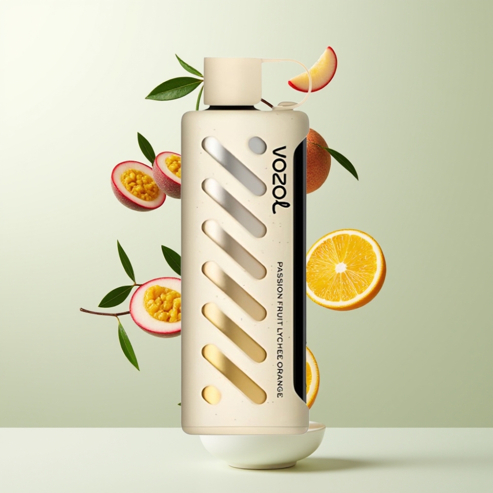 VOZOL Gear Shisha 25000 Puffs 1000mAh 5mg/ml Fruit de la Passion Litchi Orange Dual Mesh