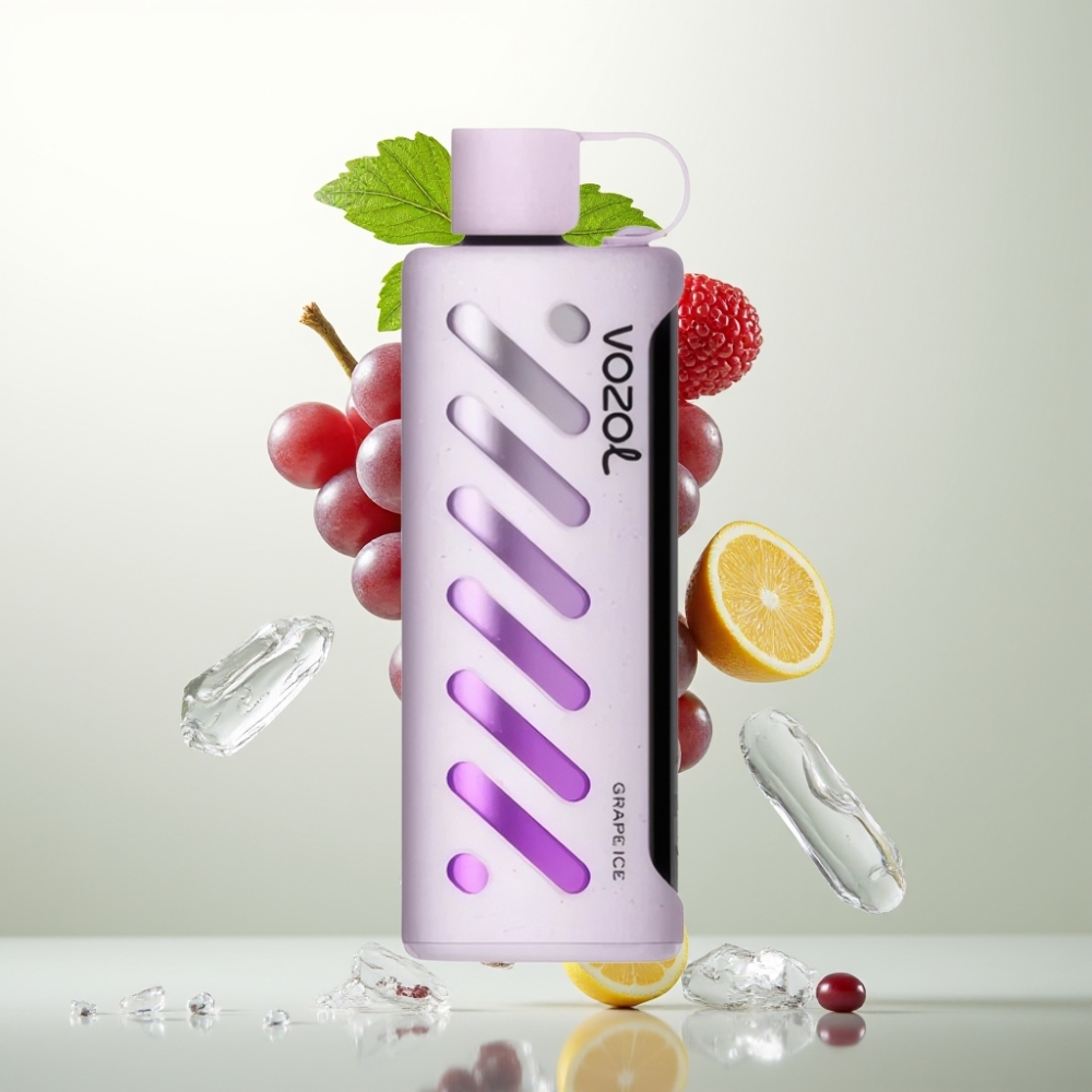 VOZOL Gear Shisha 25000 Puffs S.i.L.C Tech Dual Mesh Glace au Raisin