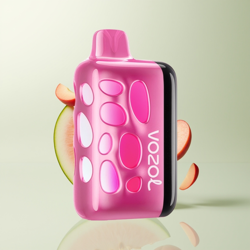 VOZOL RAVE 40000 Puffs Design Lumineux 270° Mode Fête Synchro Batterie 1000mAh Fraise-Melon-Pêche