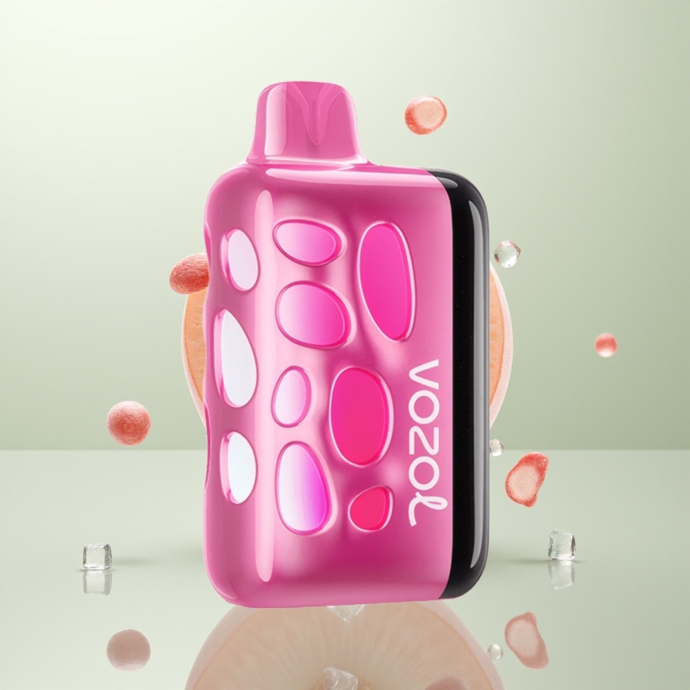 VOZOL RAVE 40000 Puffs Design Lumineux 270° Mode Fête Synchronisé 80% Charge 20 Min Animation Éclipse Pêche Glacée