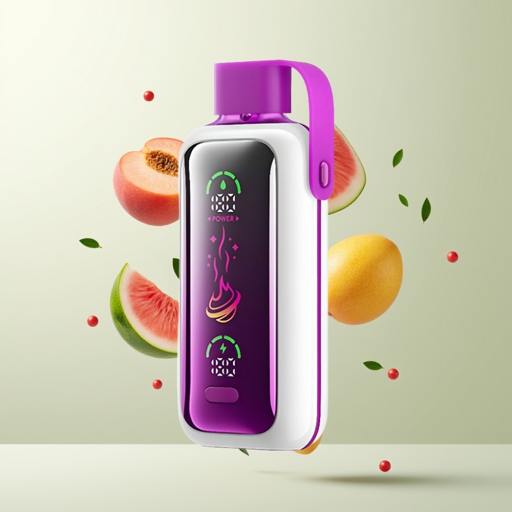 VOZOL Star 20000 Puffs Écran HD 2,2" Double Mesh 650mAh Pêche Mangue Pastèque