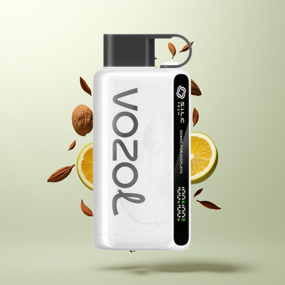 VOZOL STAR 9000/12000 E-cigarette Jetable avec Affichage par Secousse, Charge Rapide 30%, et Saveur Tabac