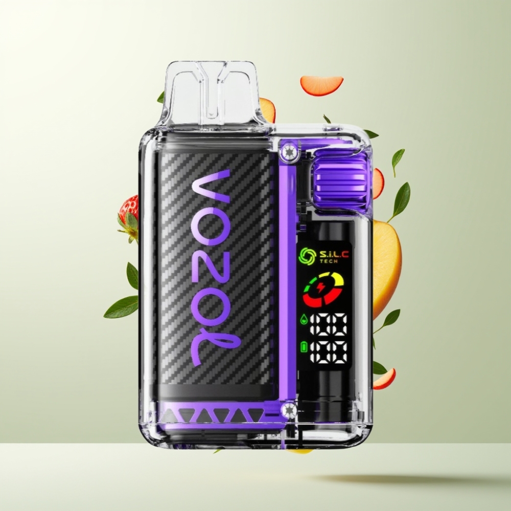 VOZOL Vista 20000 Puffs Rechargeable 650mAh 2% OLED Écran Fraise Mangue