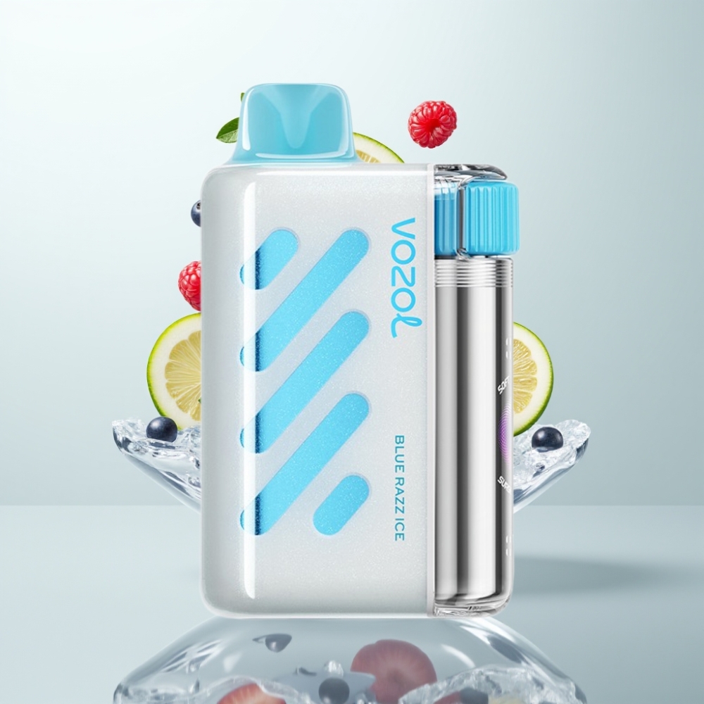VOZOL VISTA 40000 Puffs Rechargeable MTL 1000mAh Mesh Coil Blue Razz Glace
